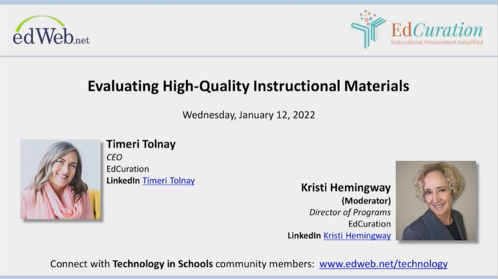 2022-10-05 08_58_54-Evaluating High Quality Instructional Materials - YouTube
